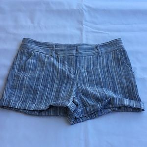 Caslon linen cotton 4 pockets shorts blue white
